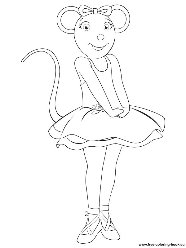 Coloring pages Angelina Ballerina - Printable Coloring ...