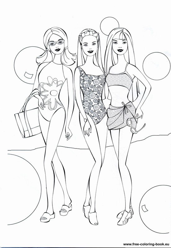 Coloring pages Barbie - Page 1 - Printable Coloring Pages Online
