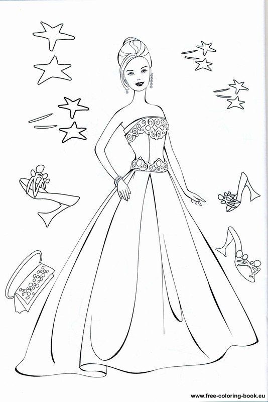 Coloring pages Barbie - Page 1 - Printable Coloring Pages Online