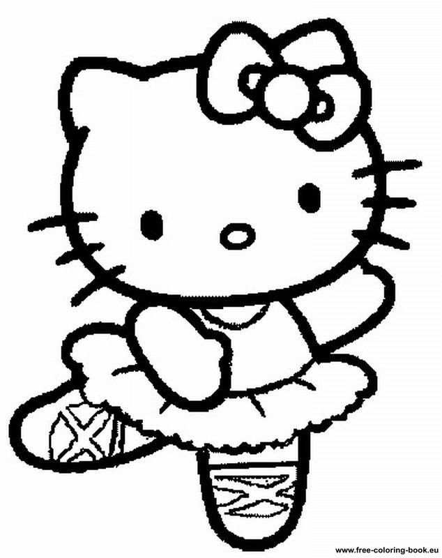 Coloring pages Hello Kitty - Printable Coloring Pages Online