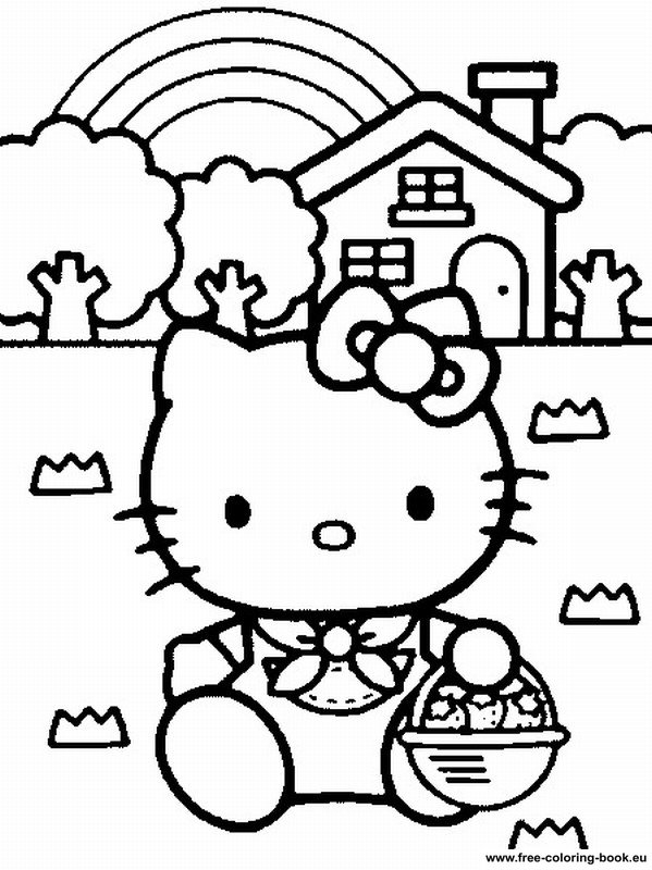 Coloring pages Hello Kitty - Printable Coloring Pages Online