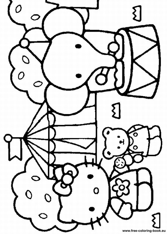 Coloring pages Hello Kitty - Printable Coloring Pages Online