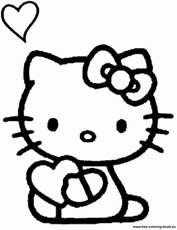 Coloring pages Hello Kitty - Printable Coloring Pages Online