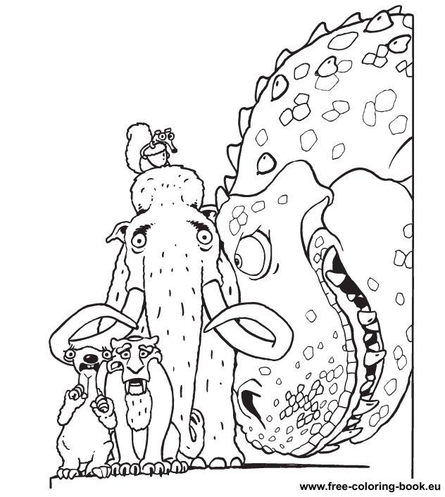 coloring pages ice age  page 1  printable coloring pages