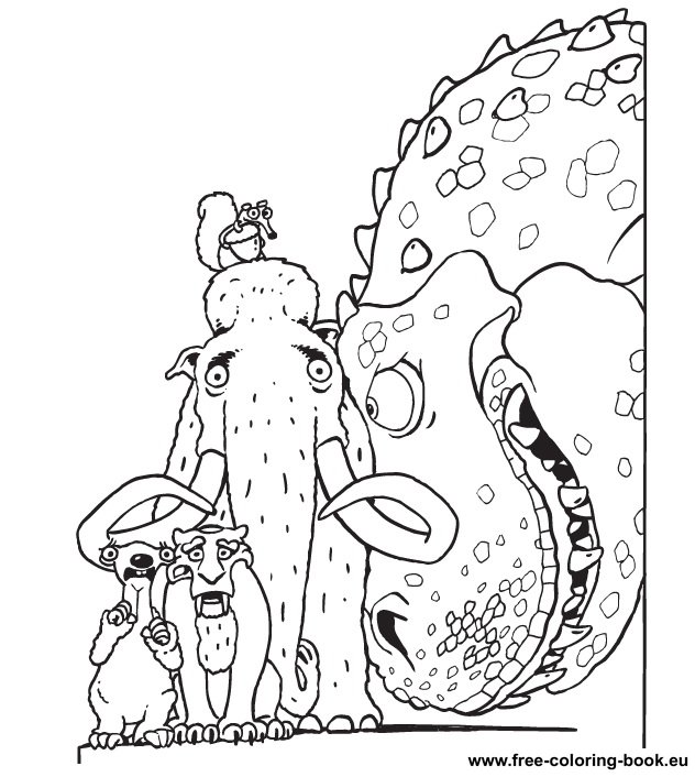 ice age coloring pages - photo #11