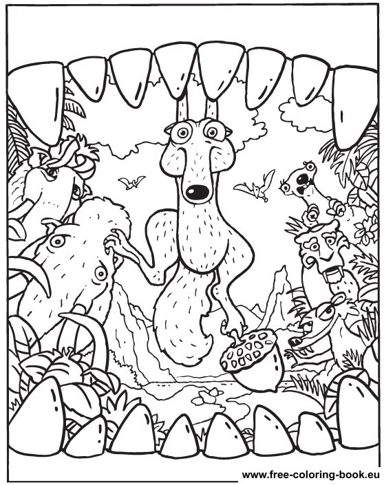 ice age 4 shira coloring pages - photo #43