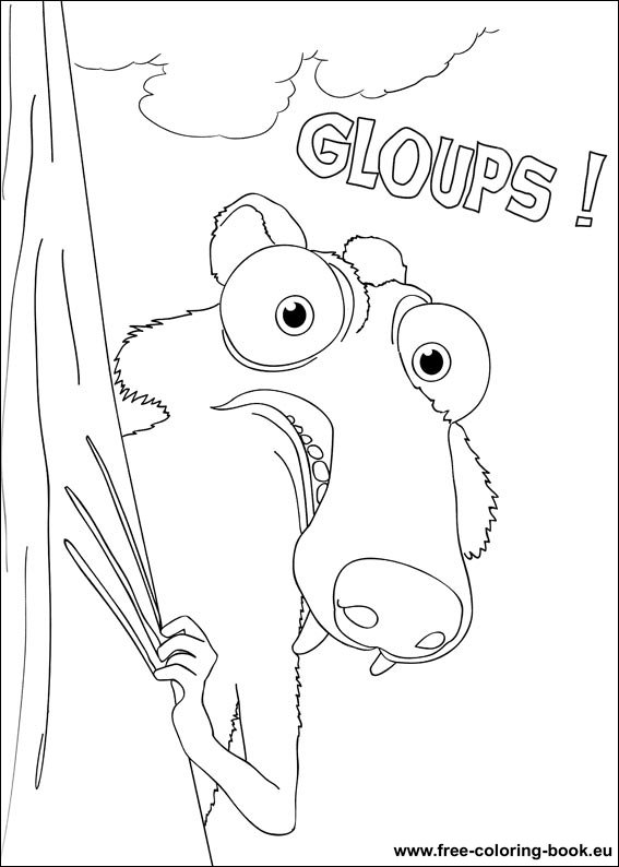 Coloring Pages Ice Age Page 1 Printable Coloring Pages Online