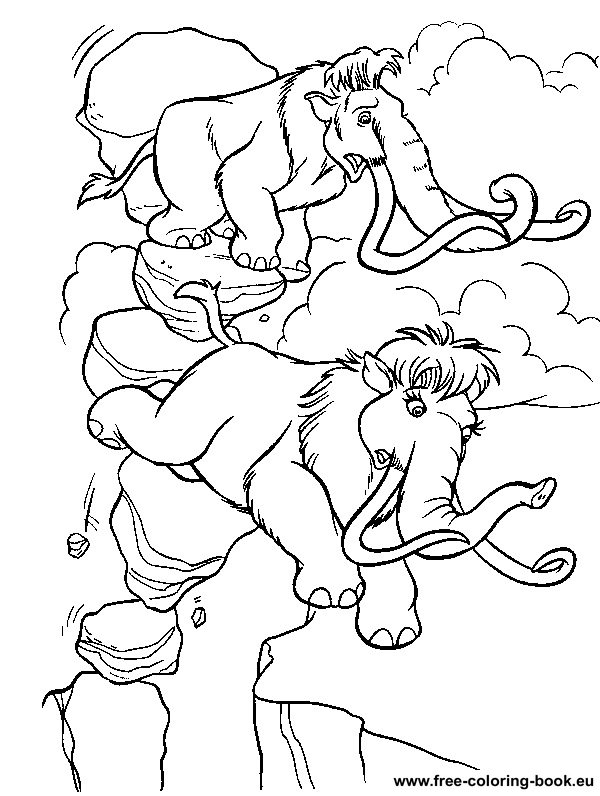 ice age 2 printable coloring pages - photo #3