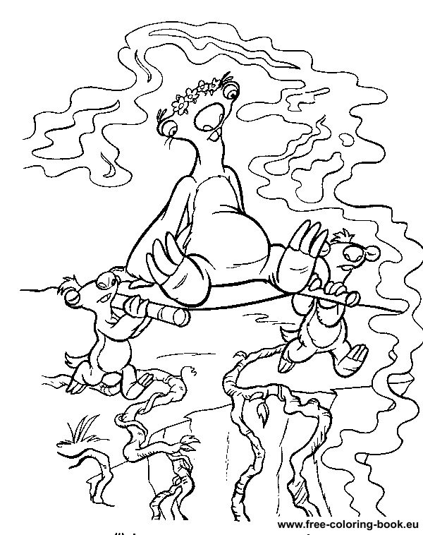 ice age 2 free coloring pages - photo #21