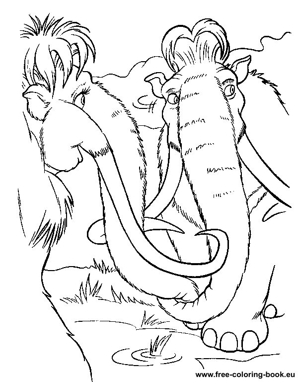 ice age 3 printable coloring pages - photo #34