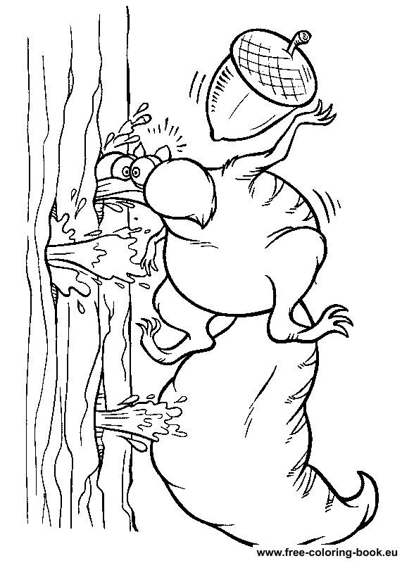 ice age 2 free coloring pages - photo #36