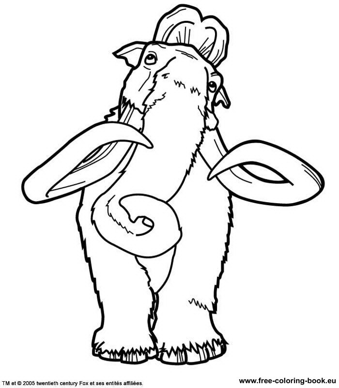 ice age 2 free coloring pages - photo #29