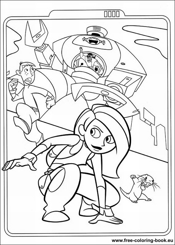 coloring pages kim possible  printable coloring pages online