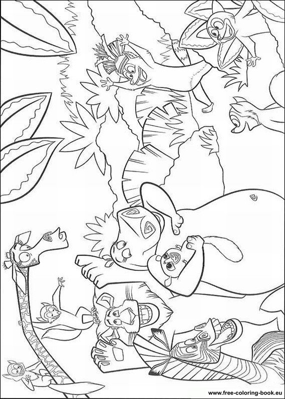 madagascar printable coloring pages - photo #47