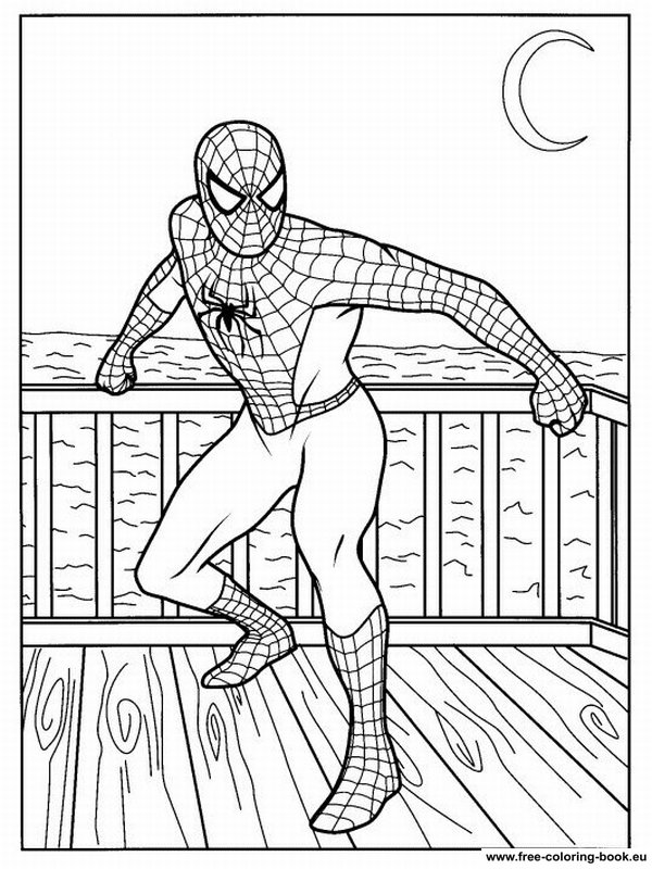 Coloring pages Spiderman - Page 1 - Printable Coloring Pages Online