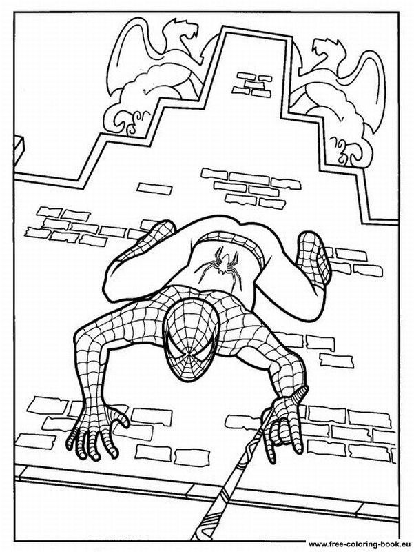 Coloring pages Spiderman - Page 1 - Printable Coloring Pages Online
