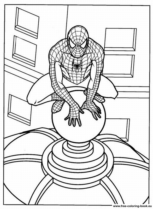 Coloring pages Spiderman - Page 1 - Printable Coloring Pages Online