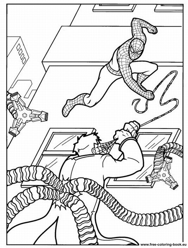 Coloring pages Spiderman - Page 1 - Printable Coloring Pages Online