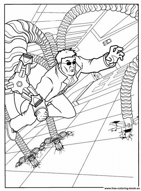 Coloring pages Spiderman - Page 1 - Printable Coloring Pages Online