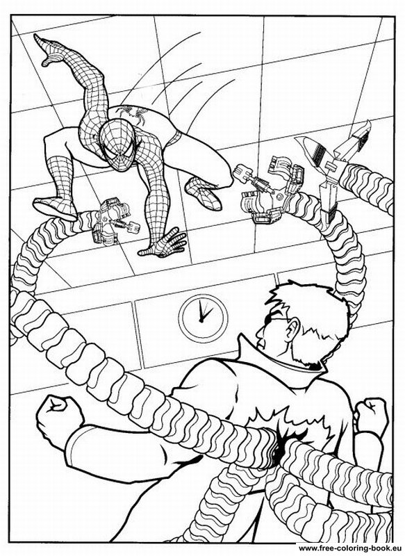 Coloring pages Spiderman - Page 1 - Printable Coloring Pages Online