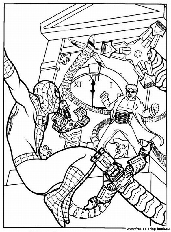 Coloring pages Spiderman - Page 1 - Printable Coloring Pages Online