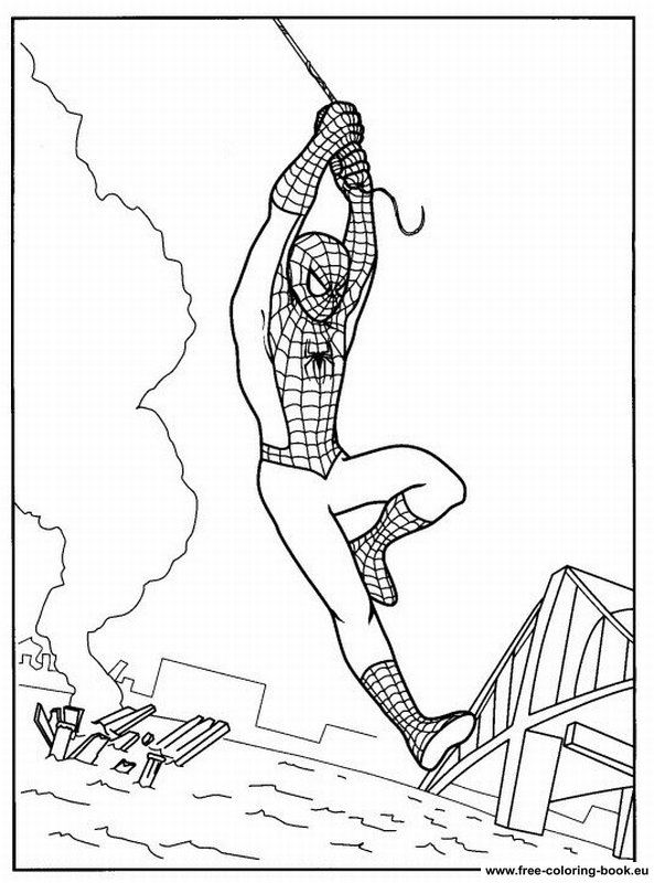 spiderman coloring printable