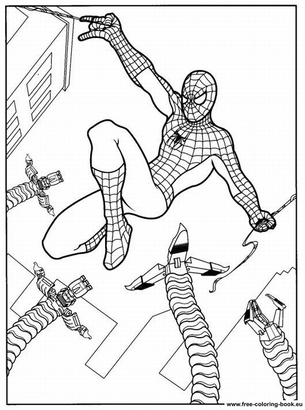 spiderman coloring birthday printable
