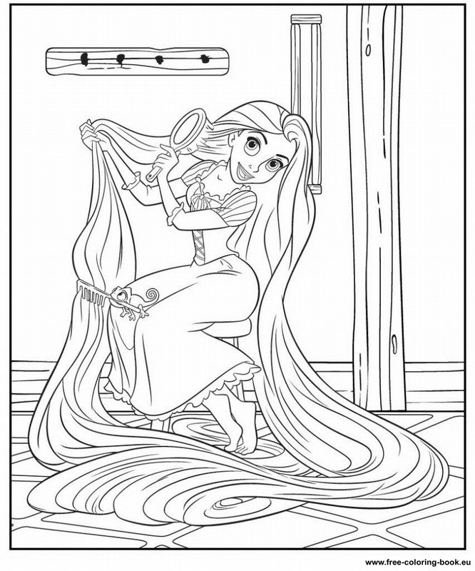 tangled coloring pages disney - photo #19