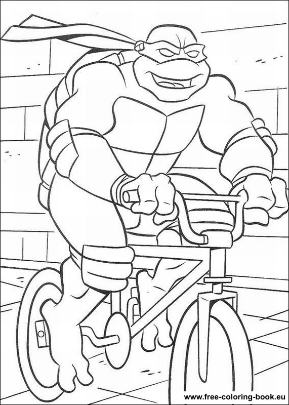 teenage mutant ninja turtle coloring pages - photo #14