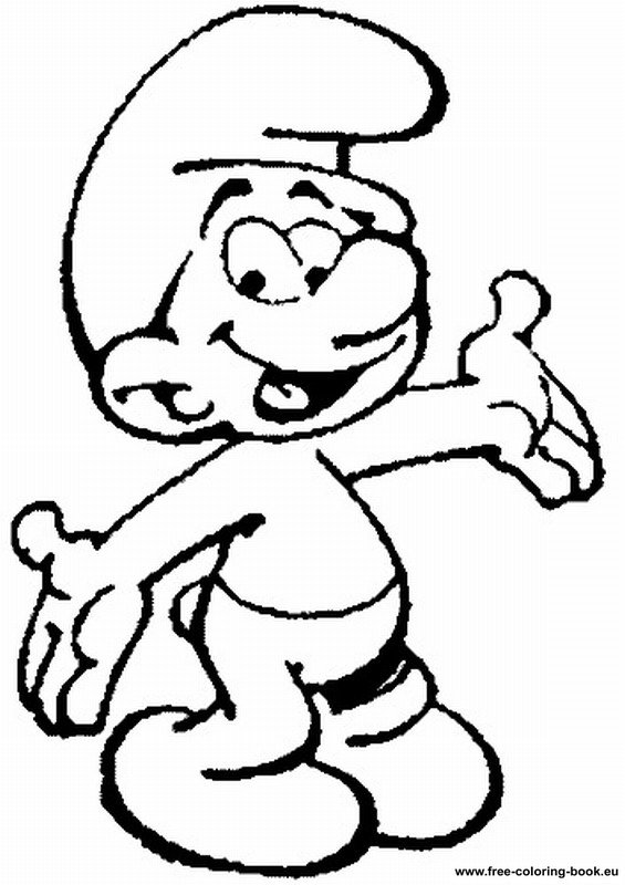 smurfs coloring pages free - photo #3